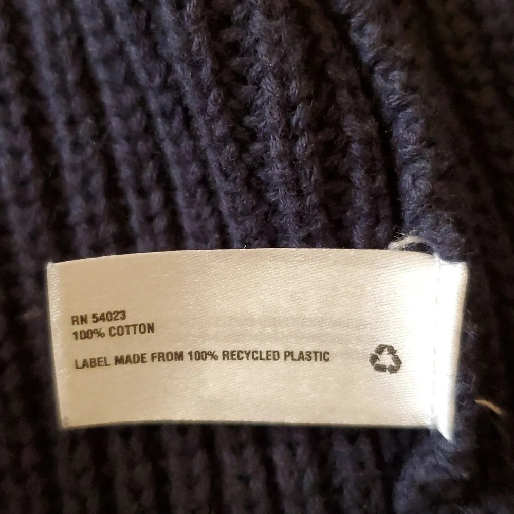 GAP Mockneck Sweater Jacket 100% Cotton - Picture 13 of 16